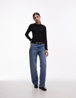 & Other Stories Slim Fit Pure Merino Wool Sweater In Black