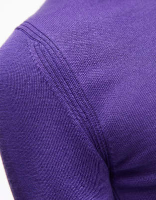 & Other Stories Slim Fit Pure Merino Wool Sweater In Purple