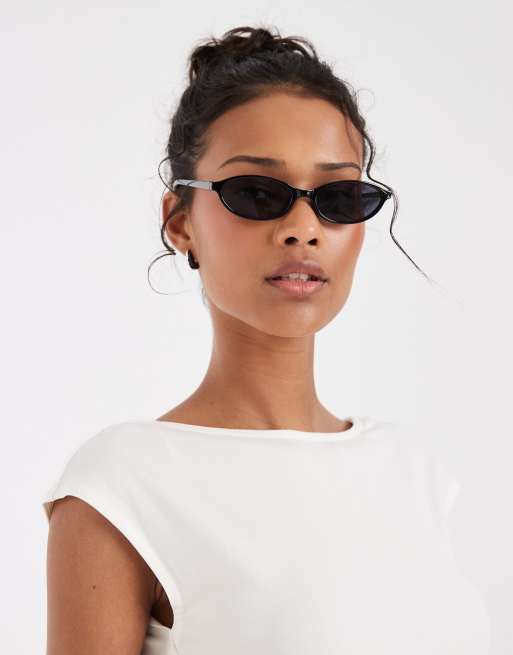 & Other Stories slim fit slinky top in white, 3 of 4