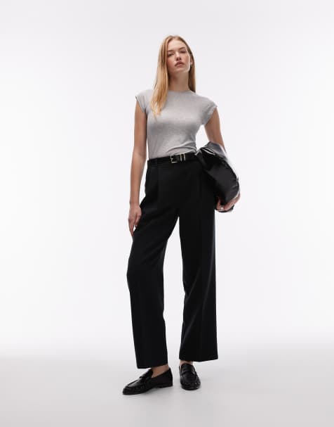 & Other Stories - Slim-fit top van jersey met ronde hals en kapmouwtjes in grijs - view 1