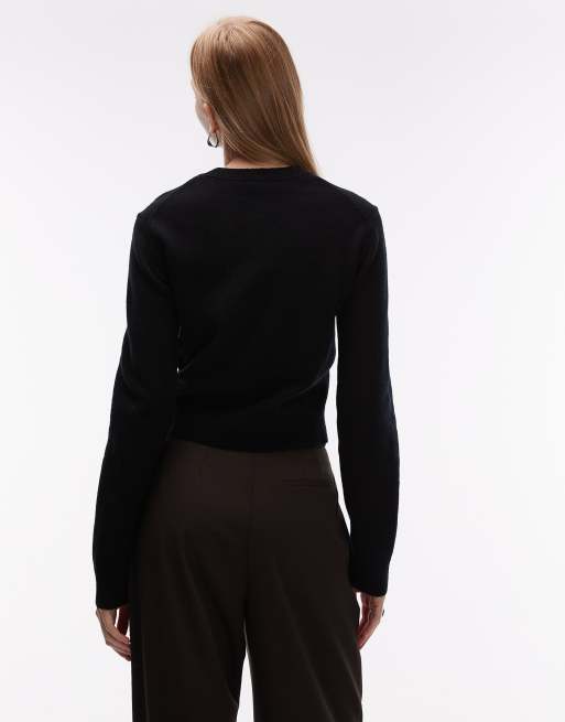 & Other Stories - Slim-fit trui van wolmix in zwart , 4 van 4