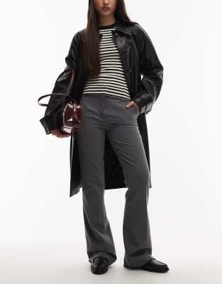 & Other Stories Slim Flare Tailored Pants In Gray