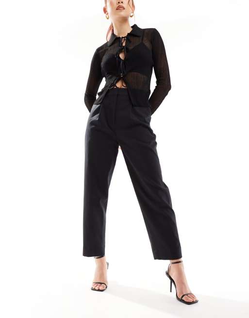  Other Stories slim leg tailored pants in black