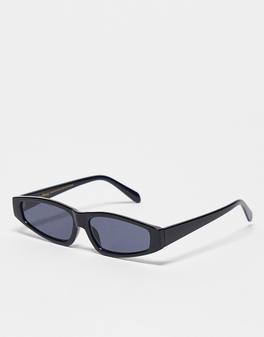 Other Stories &  Slim Sunglasses In Black