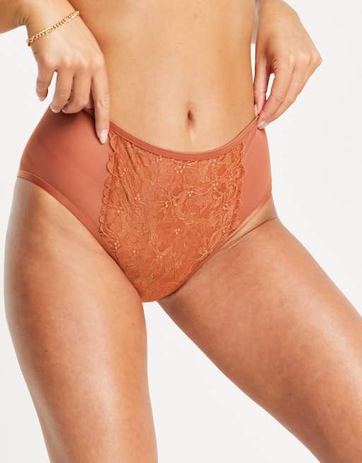 & Other Stories - Slip in pizzo color ruggine a vita alta, 3 di 4