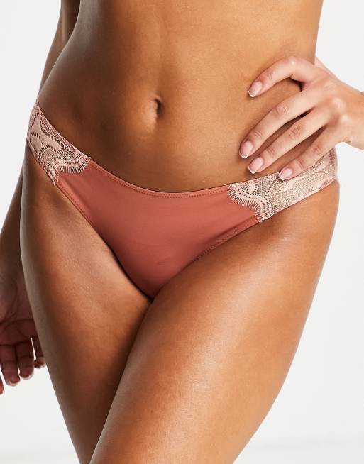 & Other Stories - Slip in pizzo color ruggine
