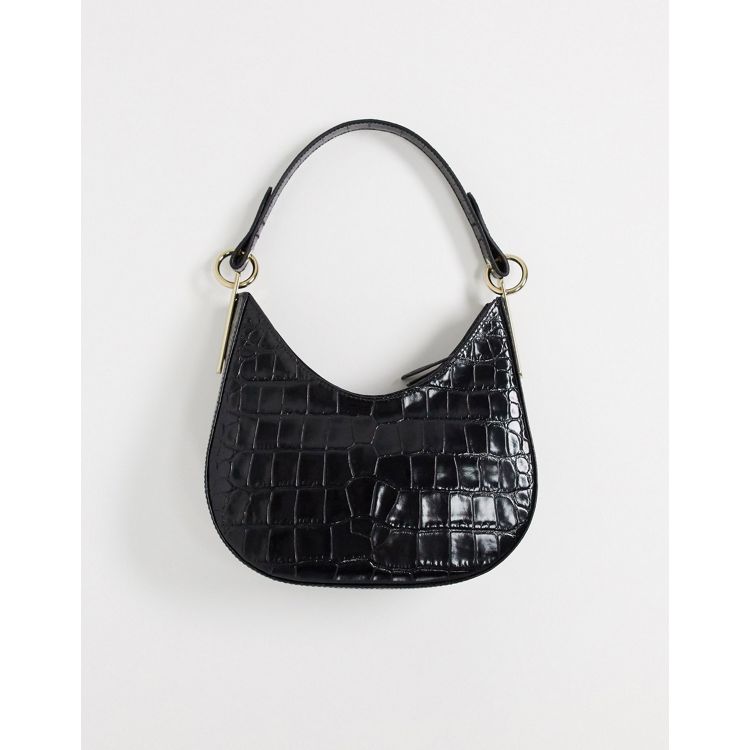 Big O® Bracelet Bag - Back in Black Croc-Embossed with Gold – Oventure