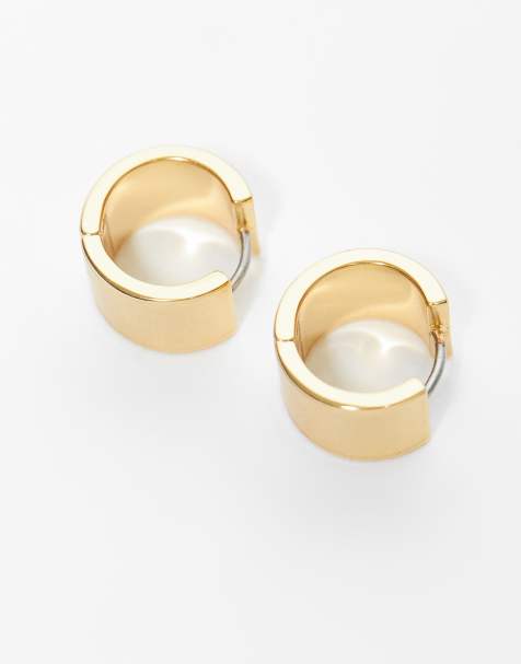 & Other Stories small chunky hoop earrings in gold tone - view 1