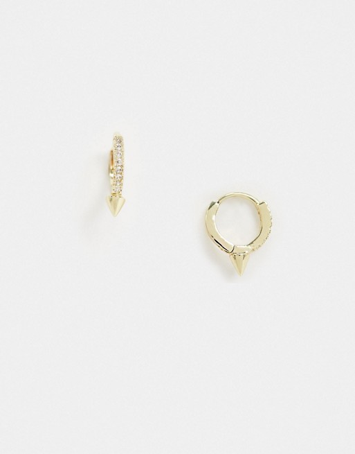 & Other Stories small drop hoop earrings in gold