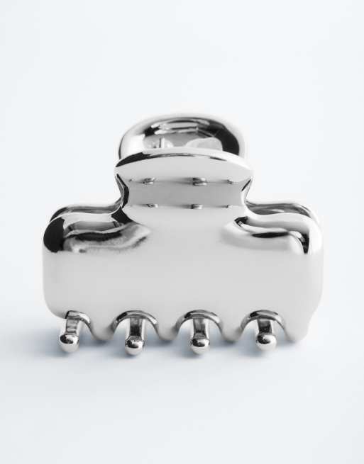 & Other Stories small hair clasp in silver, 2 of 3