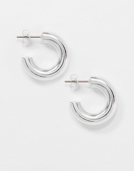 & Other Stories small hoop earrings in silver