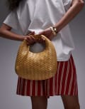 [Other Stories] & Other Stories real leather small braided bag in yellow No Size YELLOW