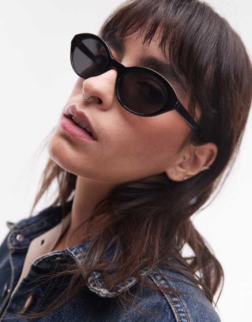 & Other Stories - Smalle cat eye zonnebril in zwart