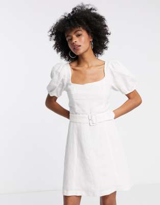 linen balloon dress