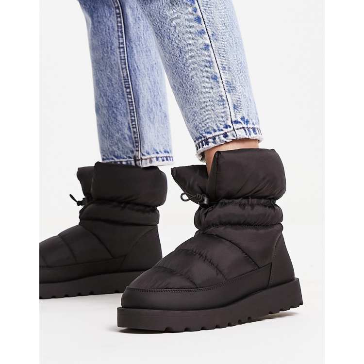 Other Stories snow boots in black ASOS