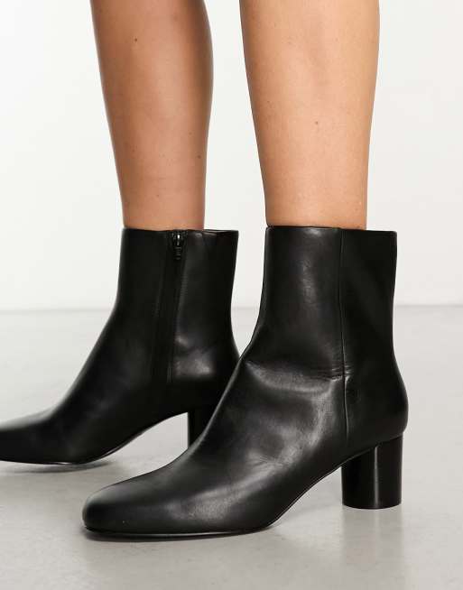 Soft black cheap ankle boots