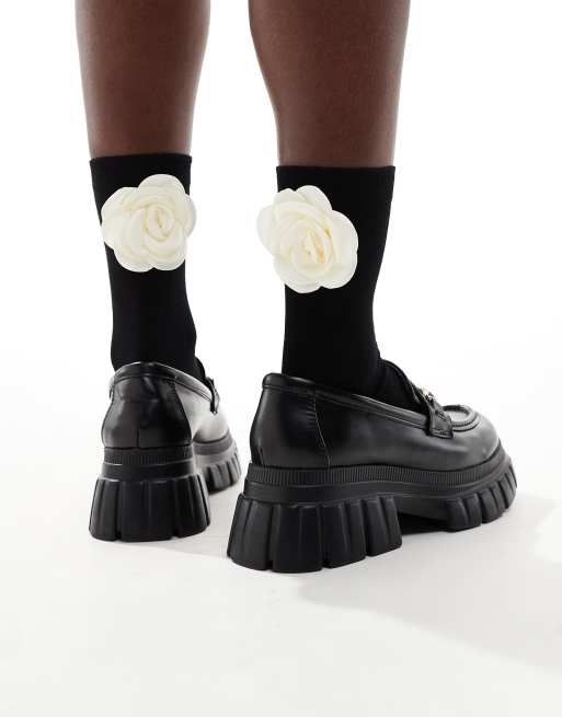 & Other Stories - Sorte sokker med corsage-detalje