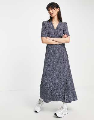 Gap side best sale button wrap dress