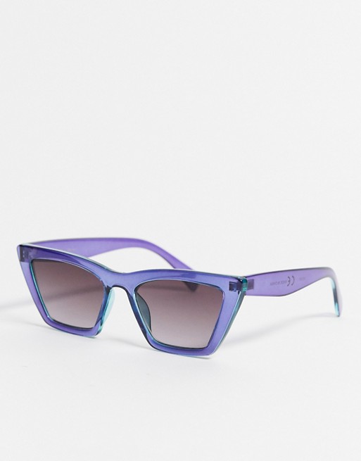 & Other Stories squared cat-eye sunglasses in purple