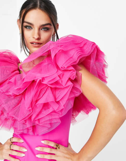 Pink tulle dress outlet asos