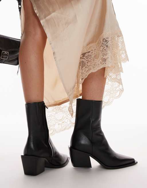 & Other Stories - Stivaletti Chelsea neri stile western con tacco largo, 4 di 4