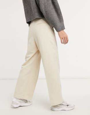 off white straight leg pants