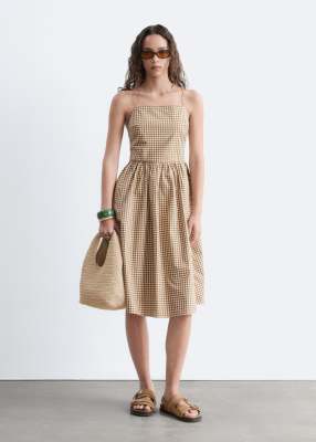 & Other Stories Strappy Midi Dress In Multi
