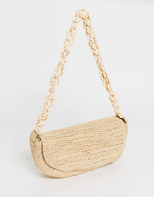  Other Stories Crossbody Straw Bag in Natural