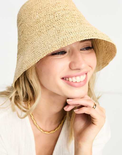 & Other Stories straw bucket hat in natural | ASOS