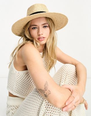 & Other Stories straw fedora hat in natural