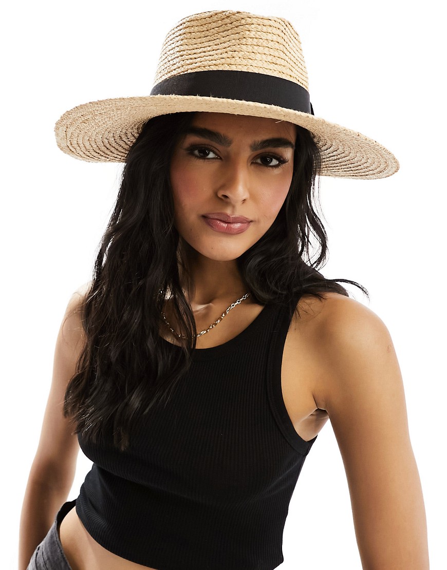 & Other Stories straw fedora hat in natural-Neutral