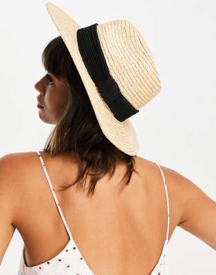 & Other Stories & Other Stories straw fedora hat in natural-Neutral