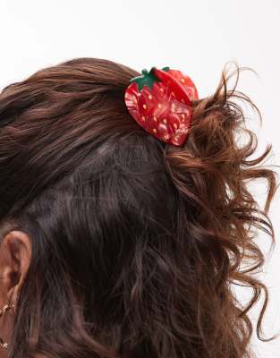 & Other Stories & Other Stories strawberry fruit hair claw clip in red