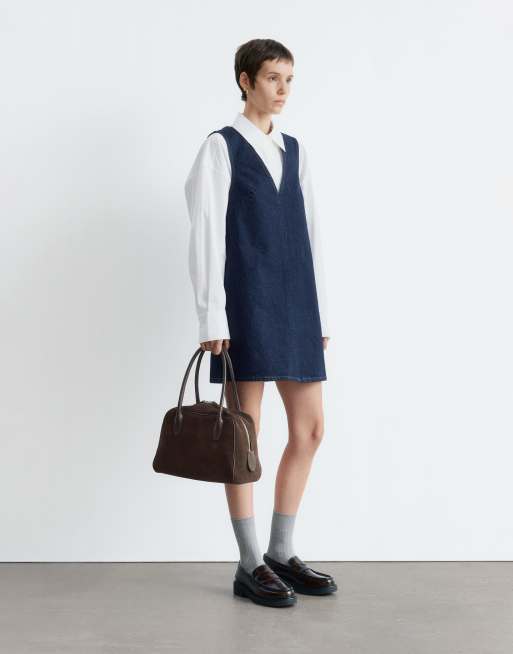 and other stories denim dress &amp; Other Stories + Relaxed A-Line Denim Dress