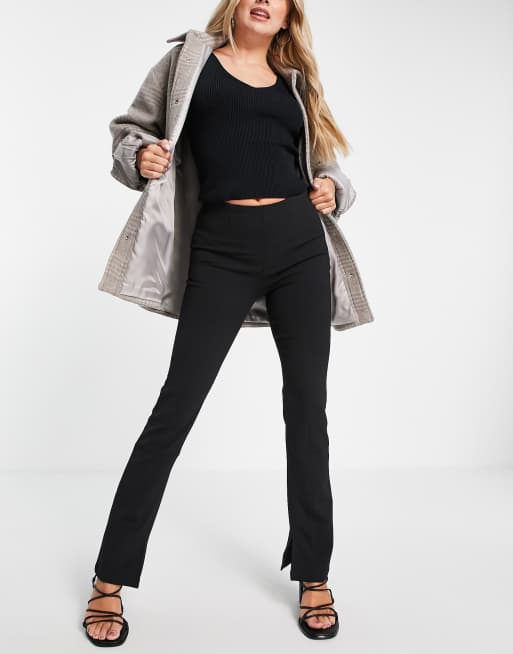& Other Stories – Stretch-Hose aus Polyester in Schwarz mit Seitenschlitz - BLACK, 3 von 4
