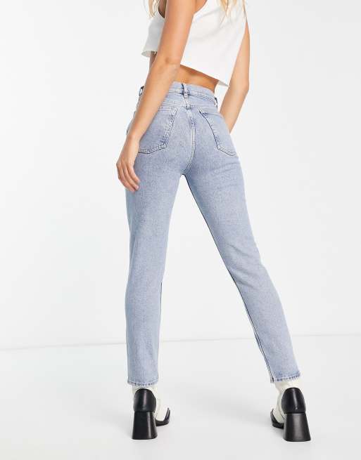 Other Stories stretch tapered jeans in oakman blue