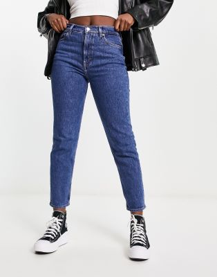 & Other Stories stretch tapered leg jeans in vikas blue