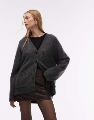 & Other Stories - Strickjacke aus Wollmix in Grau