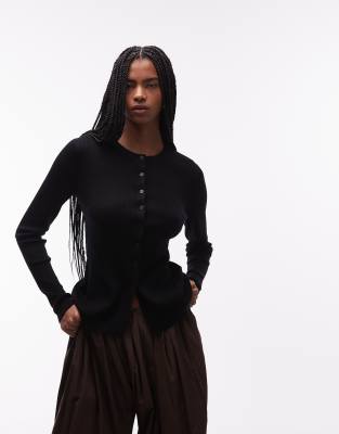 & Other Stories - Strickjacke in Schwarz