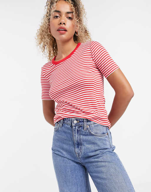 Other Stories stripe t-shirt red |