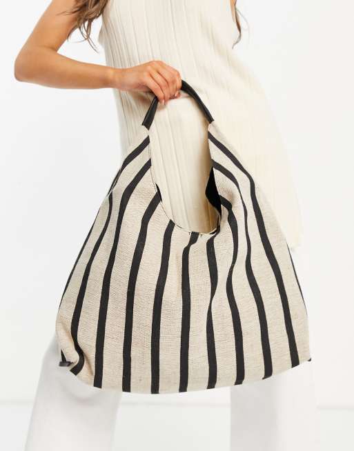 Black Stripe Tote