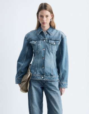& Other Stories Structred Denim Jacket In Blue