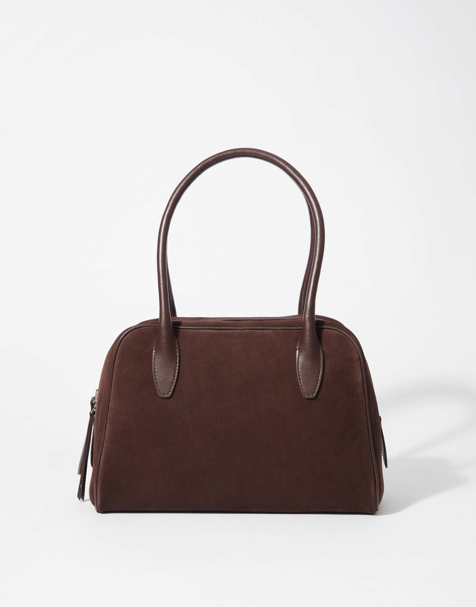 & Other Stories сумка для боулинга из замшевой кожи nano темно-коричневого цвета