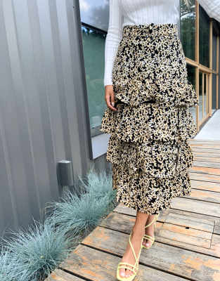 sunflower midi skirt