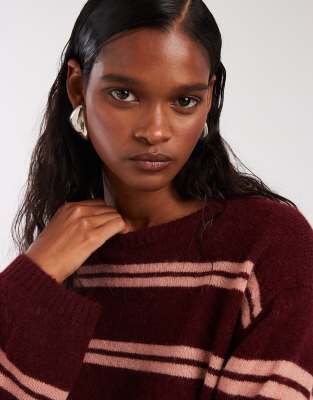 & Other Stories Supersoft Alpaca Wool Blend Sweater With Wide Sleeves In Multi