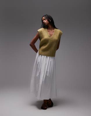 Shop & Other Stories Supersoft Mohair Blend Knit Vest In Green