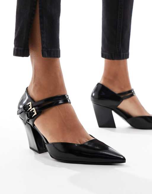& Other Stories – Svart pumps i cowboystil med spetsig tå och klack
