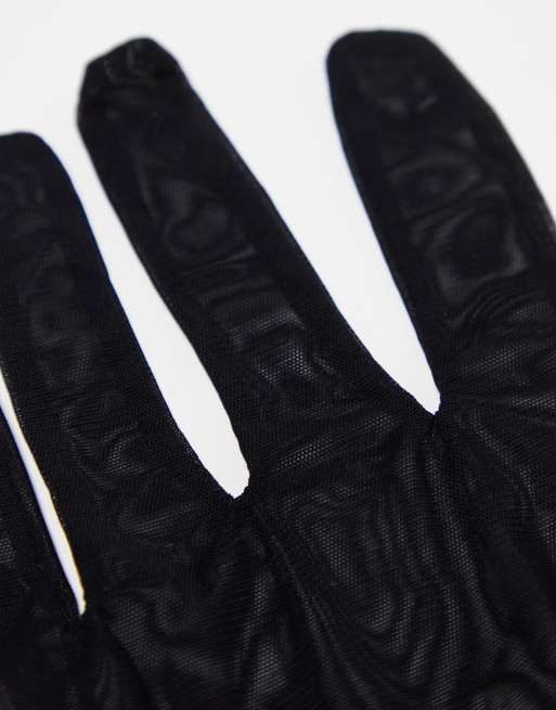 & Other Stories – Svarta handskar som går till armbågarna i mesh, 3 av 4