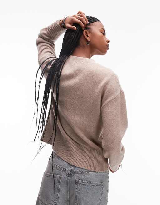 & Other Stories - Sweat ras de cou - Marron chiné, 2 de 4