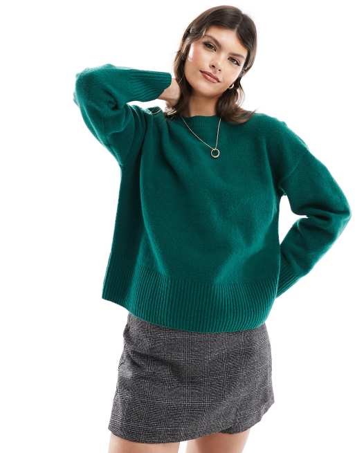 & Other Stories - Sweater met ronde hals in groen